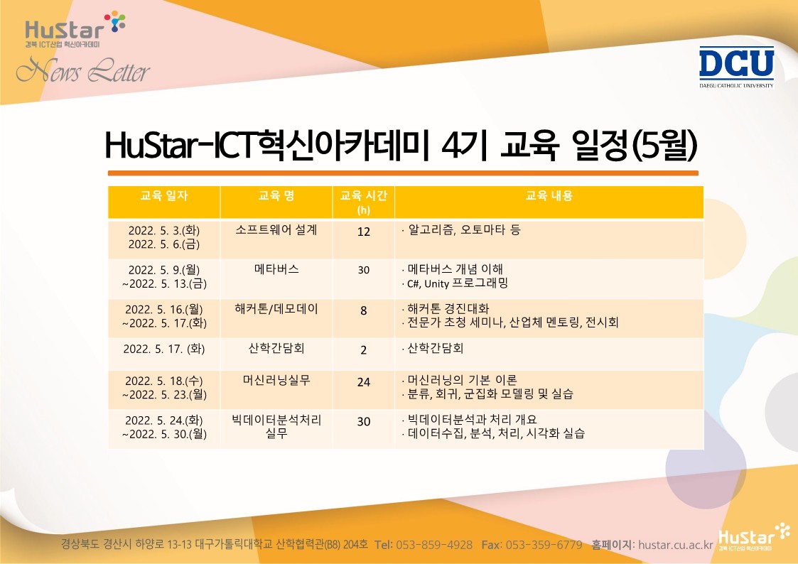 [경북 Hustar_ICT] 뉴스레터 45호(2022.05.06) 